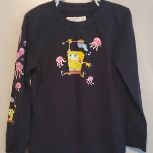 Abercrombie SpongeBob Black long sleeve t-shirt size 5/6